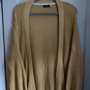 Urban Outfitters BDG Yellow Oversized Cardigan